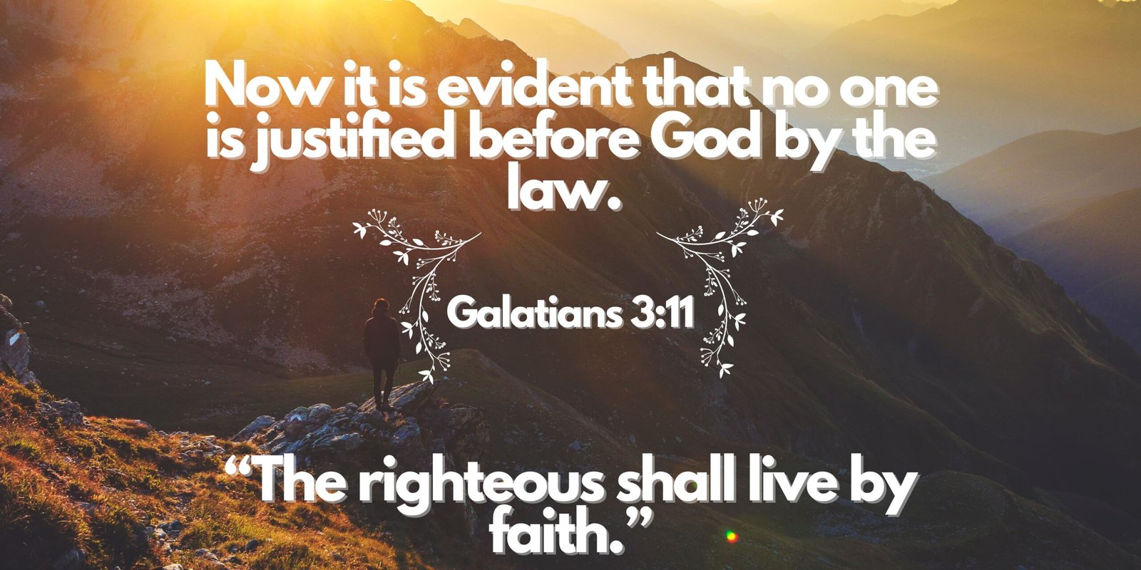 Galatians 3:11 Live by Faith