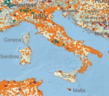 Sicily Map Sicily Unreached